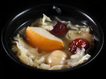 Double-boiled Asian Pear, Almond and White Fungus Chinese Dessert Soup