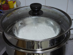 remove the flour from the steamer and allow to cool at room temperature for at least 30 minutes before the next step