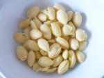 shelled, pith removed ginkgo nuts