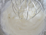 whip the whipping cream until soft peaks form