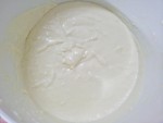 whisk the Durian puree gradually into the whipped cream